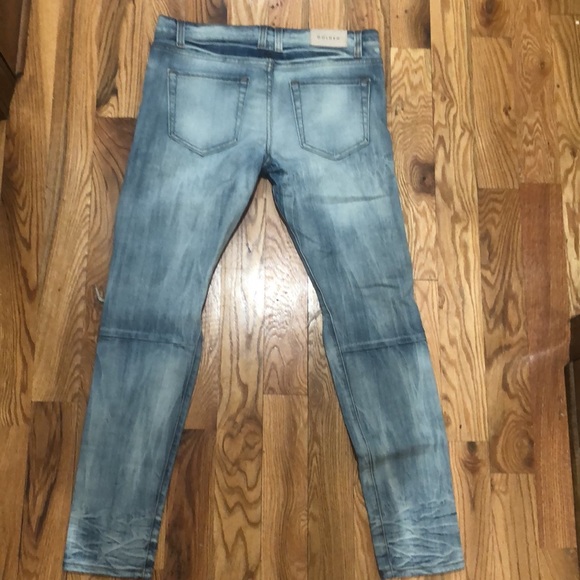 Golden Blue Ripped Jeans - Picture 2 of 3